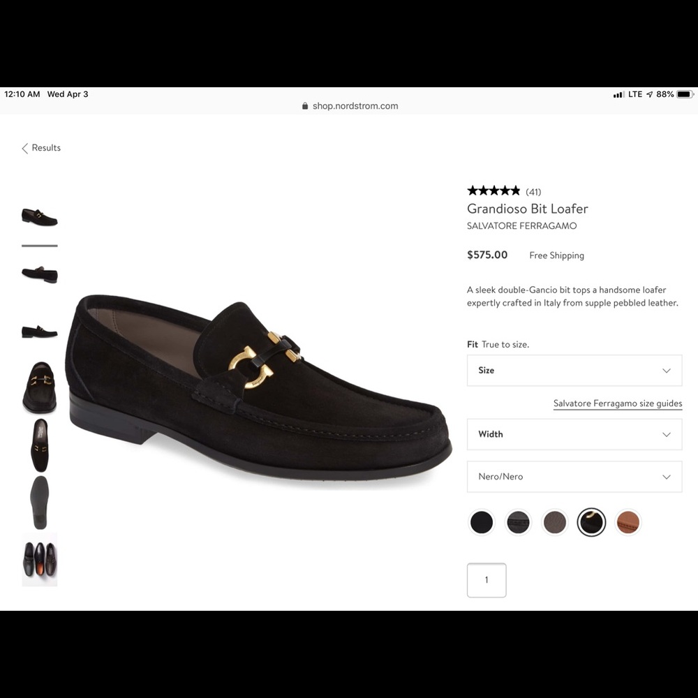 Ferragamo Suede Loafers